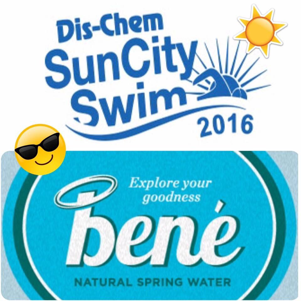 We are excited to say that we will be there this weekend!! Will you?😎 #benewater  #dischem #dischemsuncityswim2016 #dischemsuncityswim