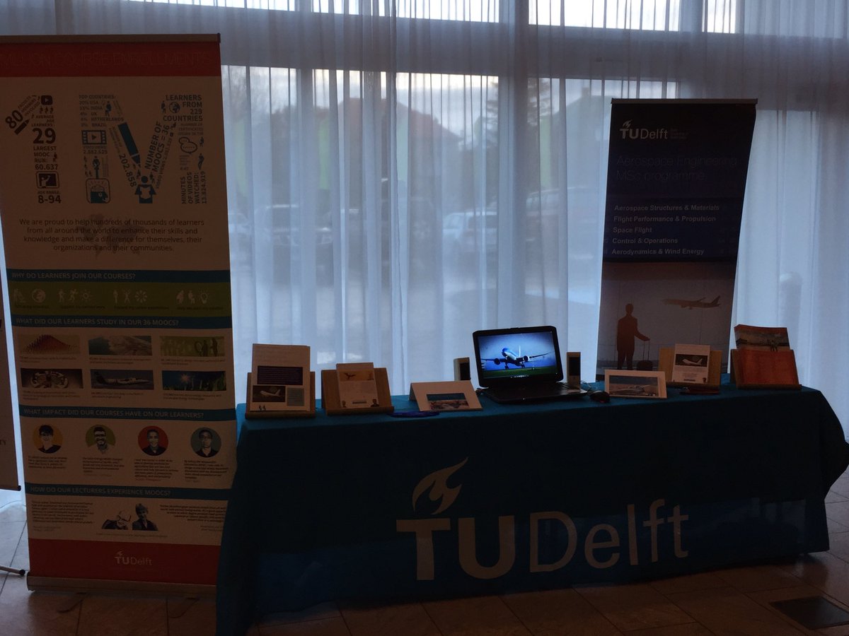 Mrs_AeroLec's tweet photo. Team of @AETUDelft is ready to promote their online learning through @TUDelftOnline at #ISASI2016 #airsafety #avgeek #aviation https://t.co/Lfd0TGsrDe