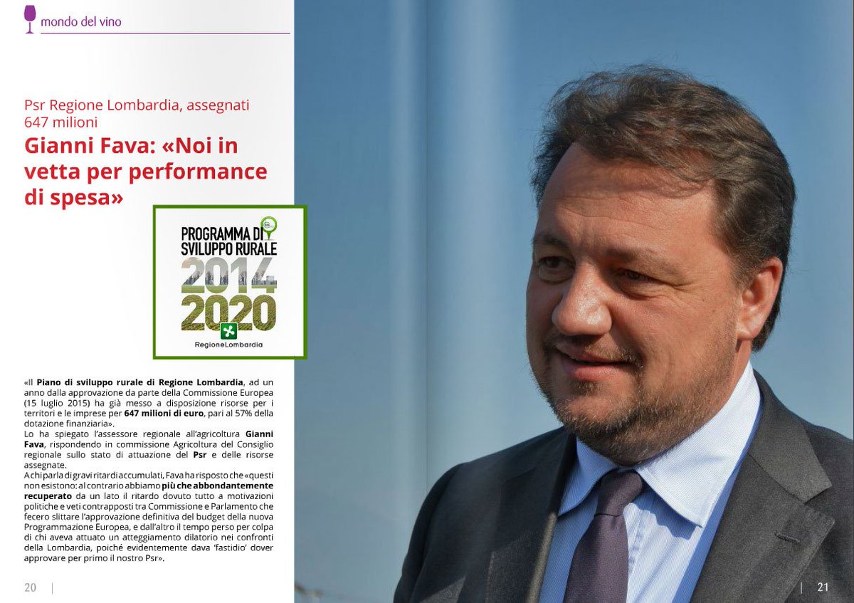 Mabedo_it's tweet photo. @GianniFava e il PSR Regione Lombardia. Anche questo su #MaBedoMagazine --> https://t.co/HLKzBfAtlE https://t.co/JrnUDZDu5O
