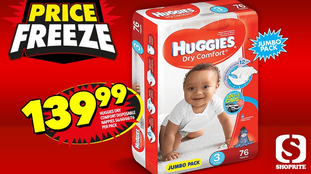 price of huggies at shoprite