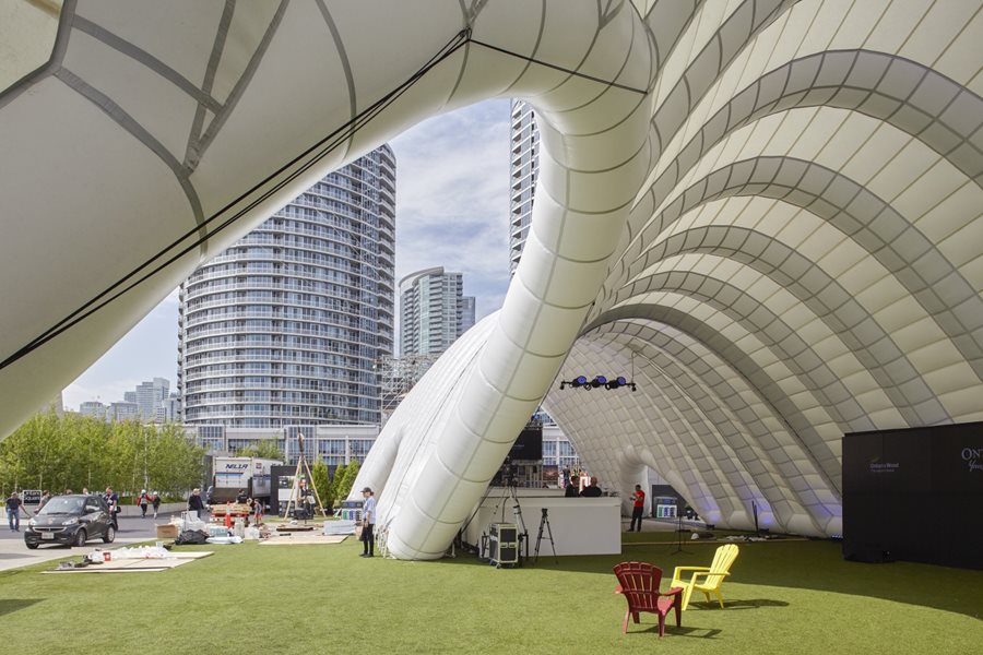 IStructE's tweet photo. The Ontario Celebration Zone Pavilion has been shortlisted for a Sports &amp; Leisure #StructuralAW16 https://t.co/qB0epaBhED https://t.co/qosueCLZ8N