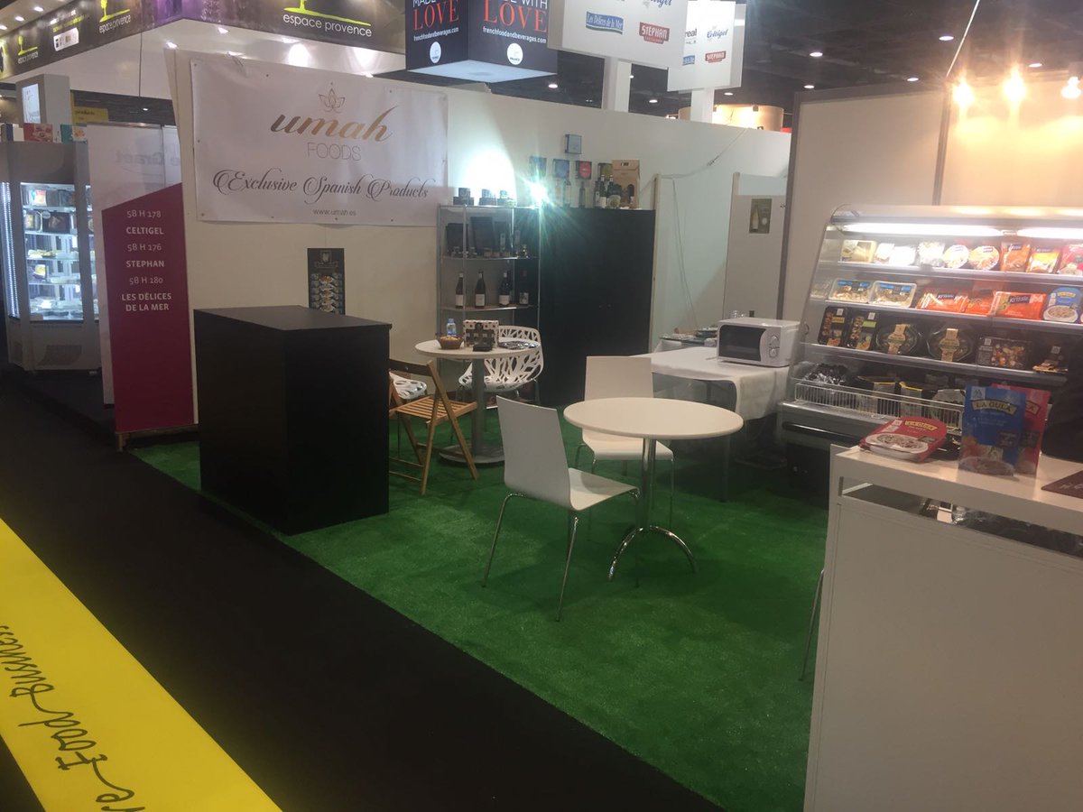 PymolSelection's tweet photo. Nuestro stand en SIAL Paris 2016. Ahí podrán catar los mejores productos gourmet de España. #sialparis2016 #pymolselection #umahfoods https://t.co/20ionTeHzw
