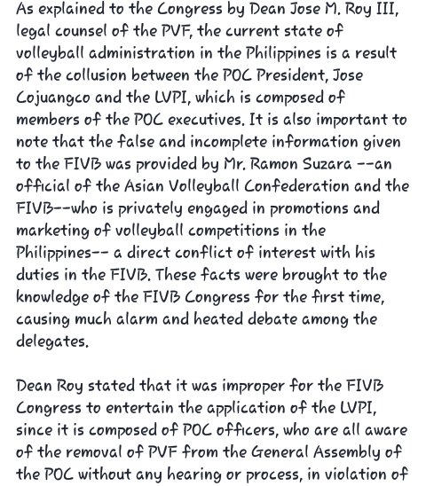 oneforPVF's tweet photo. Clarificatory Statement from the PVF President Edgardo Cantada https://t.co/sxth78A0nB