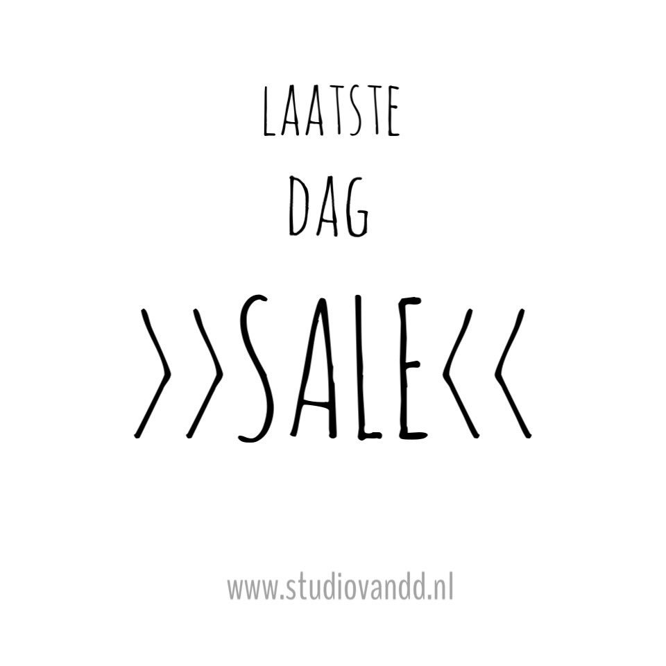 Vandaag laatste dag SALE èn GRATIS verzenden!! Check onze Instagrampagina voor de code. Enjoy shopping! #Studiovandd #gratisverzenden