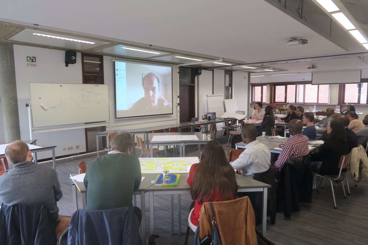 roald's tweet photo. Intense #BMC & #LeanStartup training for #MSBAGI @UNamur w/ testimonials by Karim, Co-founder of @TakeEatEasy_BE & @PhVanOphem of @myShopi https://t.co/pEcpocxrFe