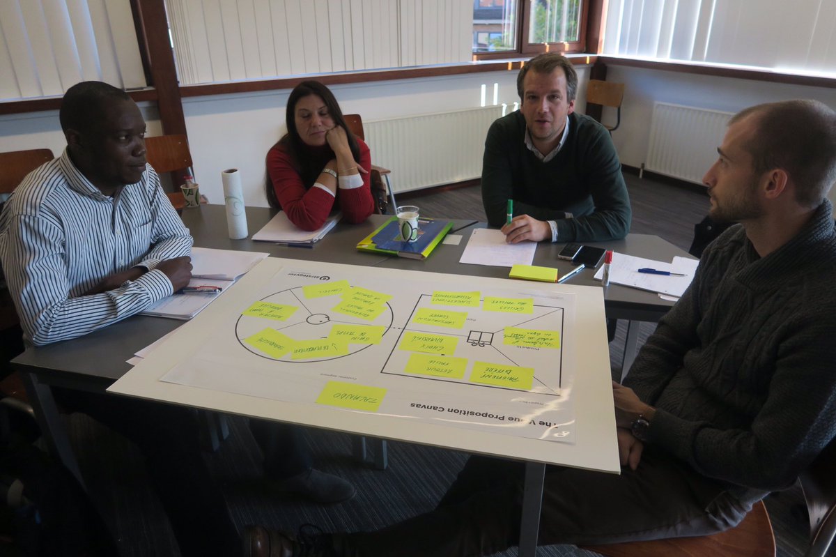 roald's tweet photo. Intense #BMC & #LeanStartup training for #MSBAGI @UNamur w/ testimonials by Karim, Co-founder of @TakeEatEasy_BE & @PhVanOphem of @myShopi https://t.co/pEcpocxrFe
