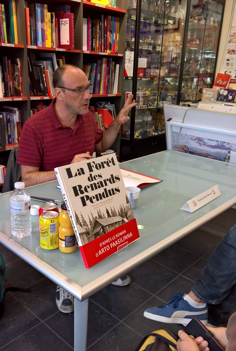 Merci à la librairie @BDnet_Bastille pour l'accueil réservé à #NicolasDumontheuil lors de sa venue à Paris le 8 octobre dernier!