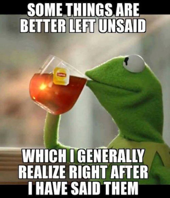Burkeeboy's tweet photo. Some things are better left unsaid... #mondaymotivation #MondayMorning #kermitwisdom #yegmedia https://t.co/My1c2Vk5JG