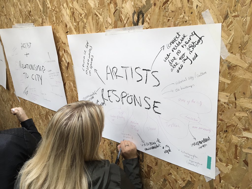 FineArtWSA's tweet photo. Had a very thought provoking morning @TempleStStudios with @Lauraj220 @sarahqueenofrat and @Gavin_J_R #offsiteprojects @WLV_Arts https://t.co/qDho6iuIq8