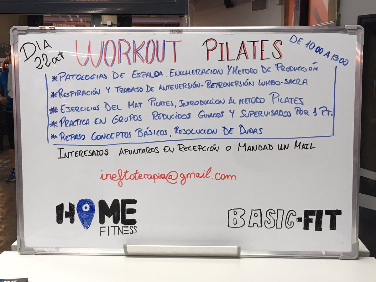 Taller de patologías de espalda y tratamiento correctivo en basic fit atocha. No os lo podéis perder #pilates #escueladeespalda