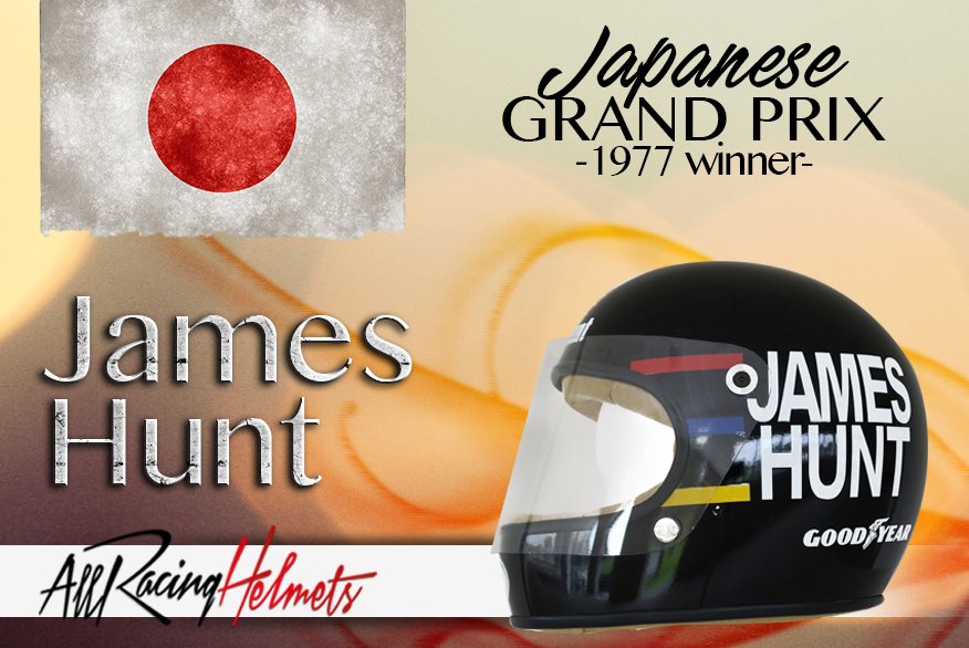 allracinghelmet's tweet photo. F1 Grand Prix Previous Winners
#JapanGP #JamesHunt

#GP #F1driver #F1
#allracinghelmets #ARH #ReplicaHelmets https://t.co/KxqzZXO4P3
