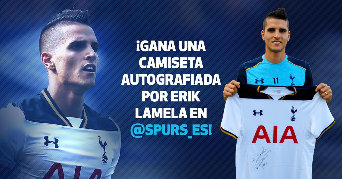 Spurs_ES's tweet photo. ⚠️ Para ganar una camiseta autografiada de @ErikLamela es simple:

➡️ ¡Sigue @Spurs_ES!
➡️ ¡Da RT a este Tweet!
➡️ ¡Buena suerte! https://t.co/k761mIqI3y