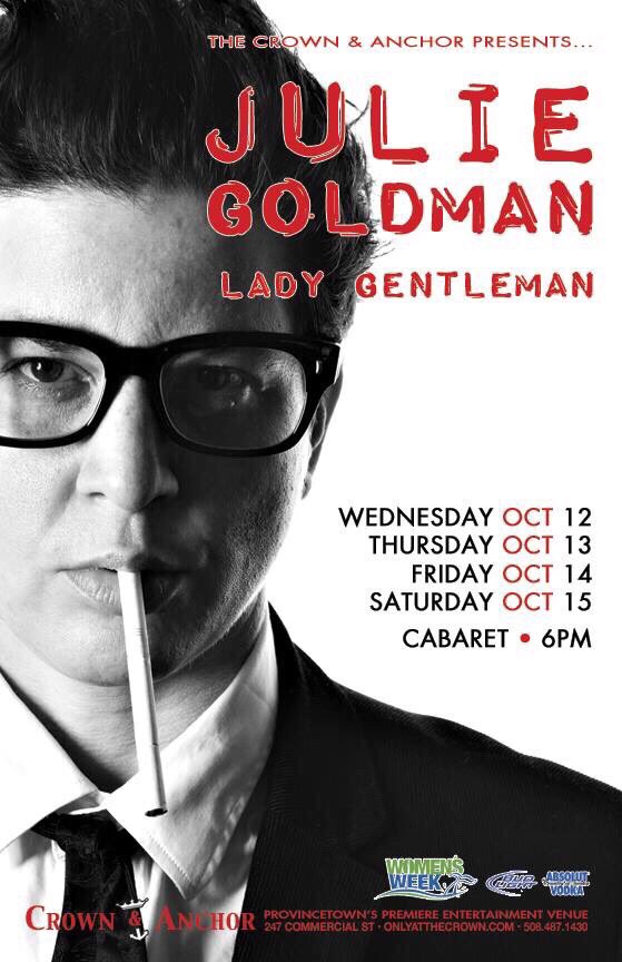 Performing for <a href="/PtownTourism/">Provincetown, MA</a> <a href="/WomensWeekPtown/">Women's Week Ptown</a> <a href="/onlyatthecrown/">The Crown & Anchor</a> Oct 12-15th 6pm