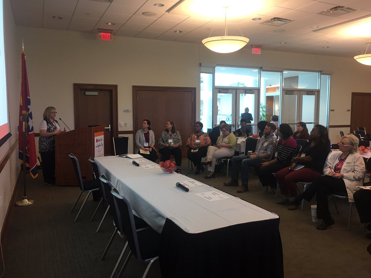 PeoplefirstP's tweet photo. Breakout sessions have begun. Director of health services @LeBonheurChild discussing importance of nurses in schools. #HICASummit https://t.co/ioYeTgFeog