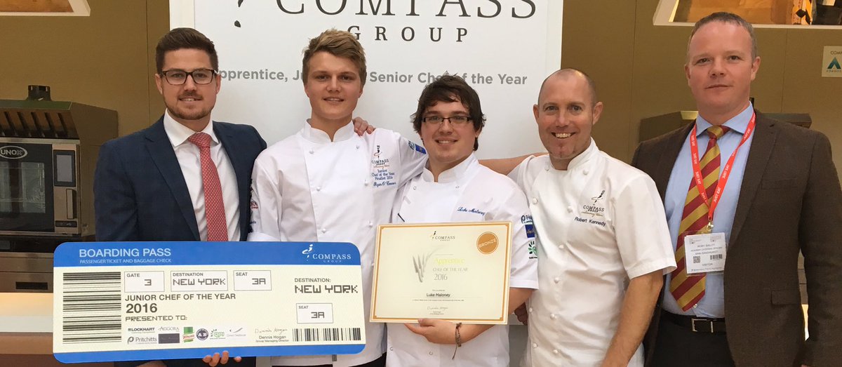 Team Sandhurst winning again at <a href="/compassgroupuk/">Compass Group UK & I</a> chef of the year. <a href="/RyanOconnor1810/">Ryan O'Connor</a> winning Gold and <a href="/luke_moloney/">Luke Moloney</a> winning Bronze