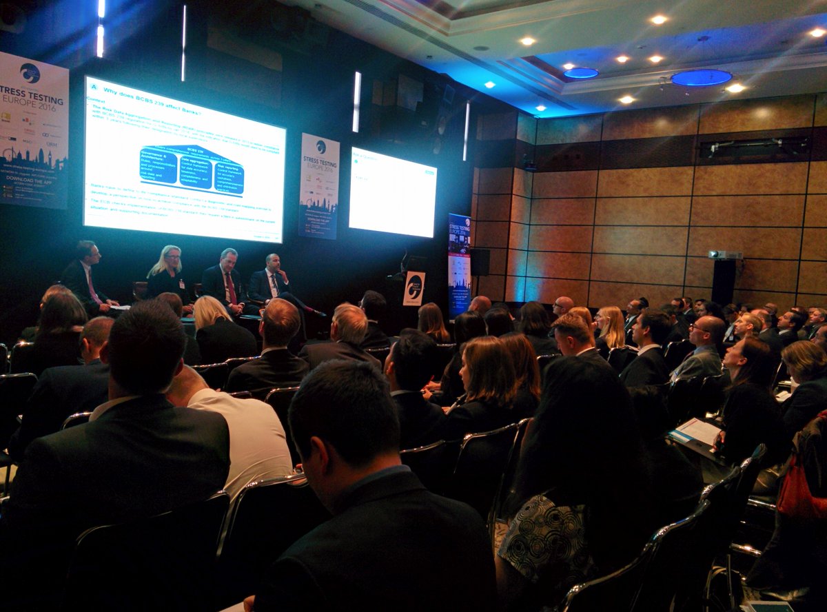Great audience participation today during the #StressTestingEurope panel discussion with <a href="/UBS/">UBS</a>, <a href="/ErsteGroup/">Thi Ma</a> &amp; <a href="/SpreadsheetRisk/">Finsbury Solutions</a>.
