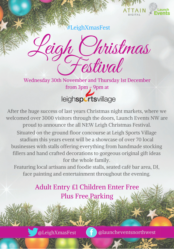 LaunchNorthWest's tweet photo. Today we launch the countdown to #LeighXmasFest - Only #8Weeks2Go! We hope you can all make it Launchers - follow the fun @LeighXmasFest https://t.co/qsTsvJSRGf