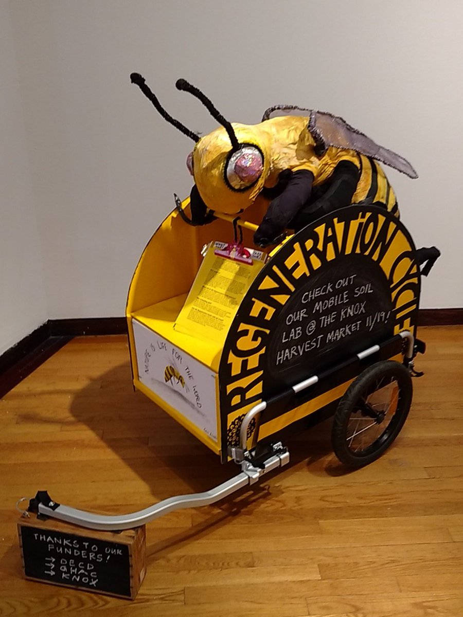 mccainross's tweet photo. This "generation cycle" piece is used to educate kids about ecology, the bee is detachable so that kids can hug it. #CMM329 https://t.co/xEQ3yY0zgk