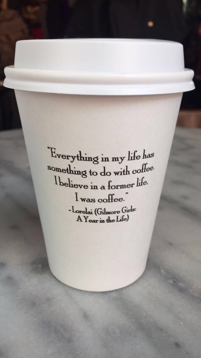 TeeBeeDub's tweet photo. When I started drinking coffee I felt I finally fulfilled my @GilmoreGirls fan potential. I have now achieved full fan self-actualization. https://t.co/QZ3o9KUGfN