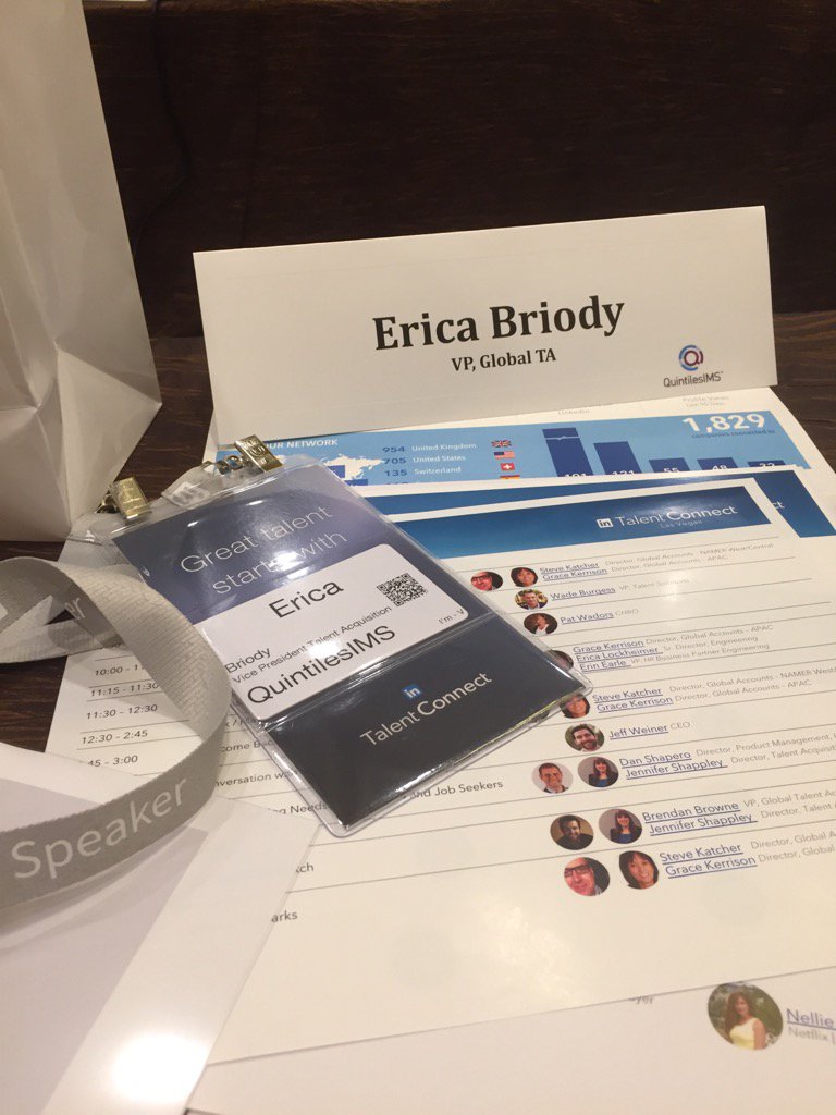 First time seeing the new name and logo externally. Excited to be in Vegas! #talentconnect