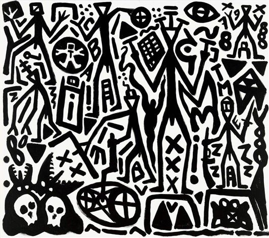 #happybirthday (Ralf Winkler) A.R. Penck (born 5 Oct 1939) is a German #painter, printmaker, #sculptor, and jazz drummer. #art #artist