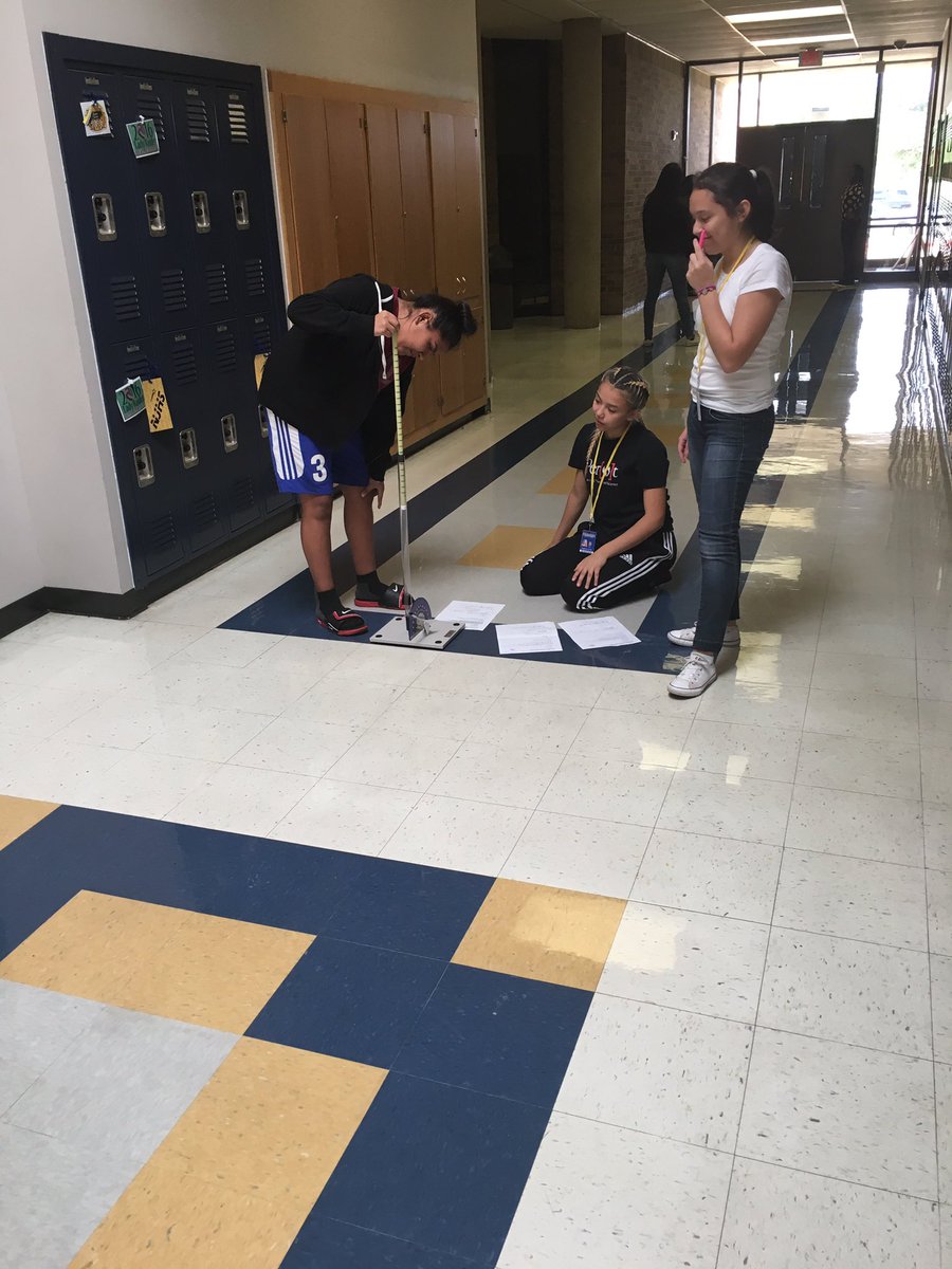 Byoteec's tweet photo. PJH 8th Graders working on the laws of physics. @RISDScience @PjhRaiders https://t.co/rOtTroN3iX