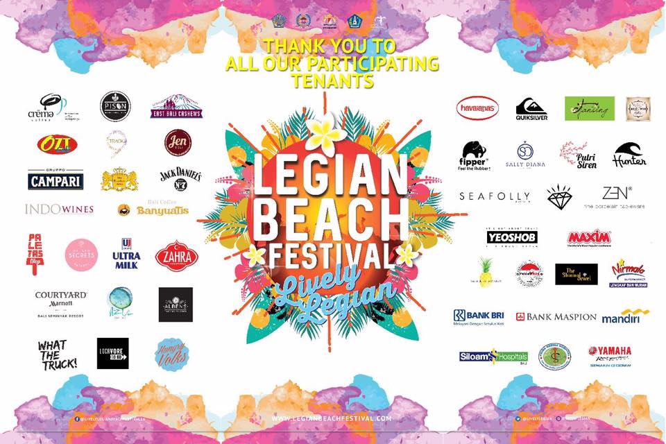 Thank you to all our tenants for your participation in Legian Beach Festival 2016!