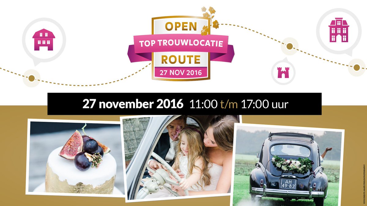 trouwlocatie's tweet photo. De site voor de Open Toptrouwlocatie Route van 27 november is live! Kijk snel welke locaties er deelnemen https://t.co/dNiA2U5dds #OTTLR16 https://t.co/uIrqjhM8NZ