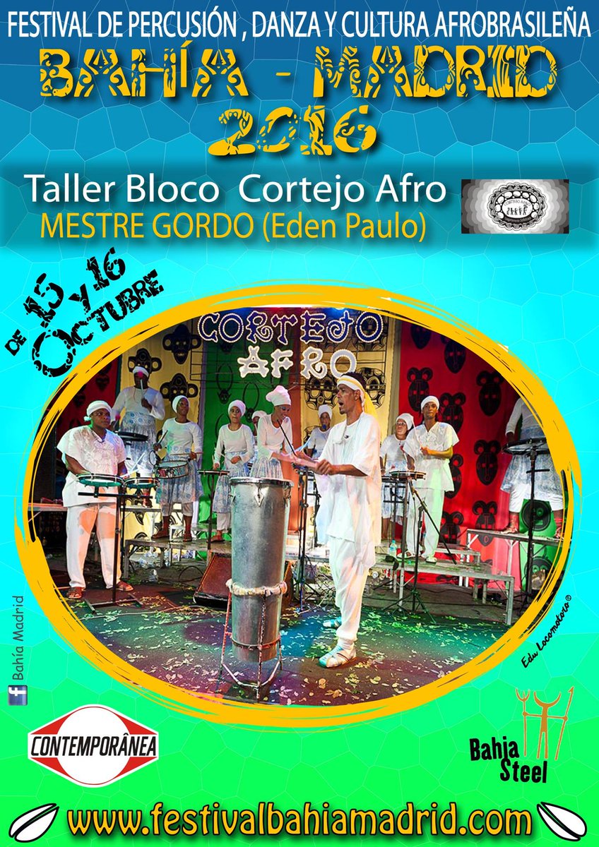 Este año los talleres del festival se impartiran en las instalaciones de @TrasteCero #Percusion #Danza #clases