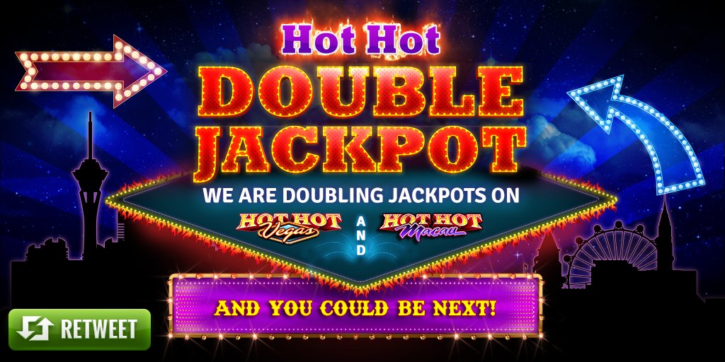 It's time to spin 🔥 Hot Hot Double Jackpot 🔥! You have 🕐 48 hours to double your Jackpot Win! Grab 5k Coins! bit.ly/2cRZrrg