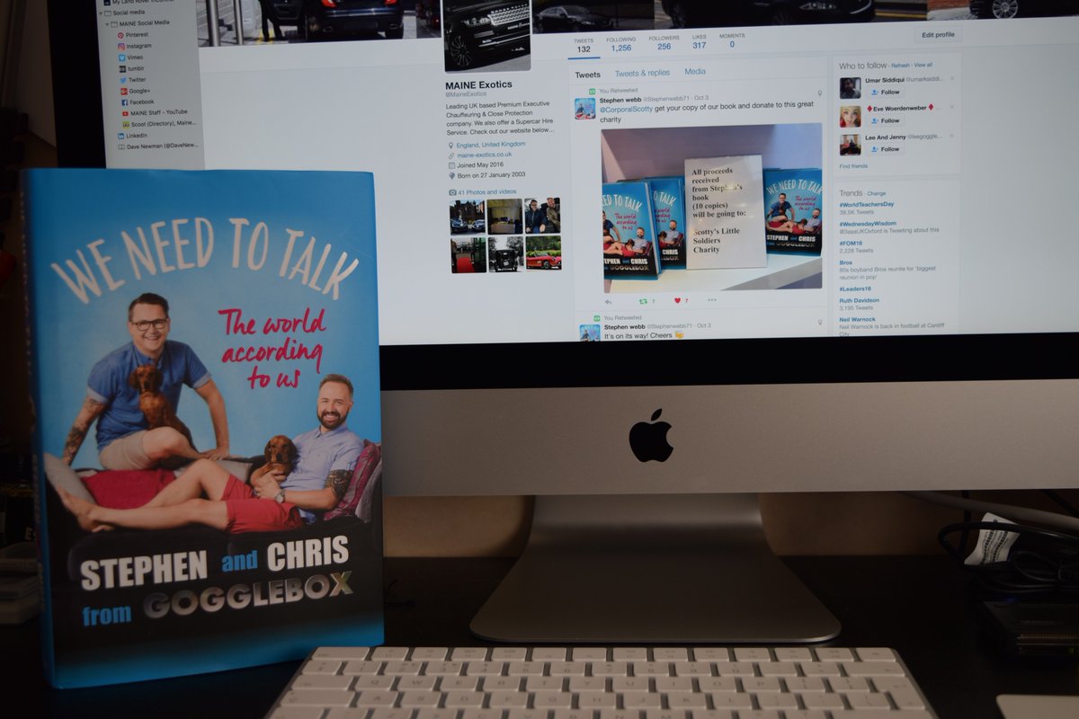 MaineExotics's tweet photo. @Stephenwebb71 @ChrissySteed Thankyou so much for the reading material. Come on everybody! #GetInvolved #WeNeedToTalk #2RTR #ForcesCharity https://t.co/BOlI24n4q2