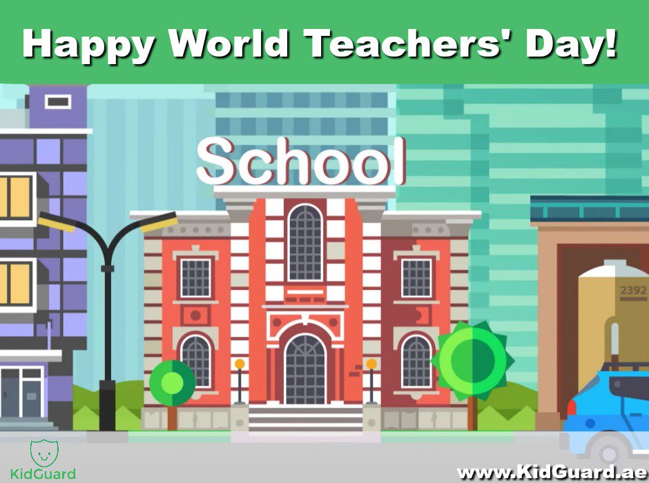 KidGuardAE's tweet photo. Happy #WorldTeachersDay to all of those who educate, inspire and strive for excellence! #KidGuard thanks you! #UAEFamily #UAEKids https://t.co/2RTd0nH8vh