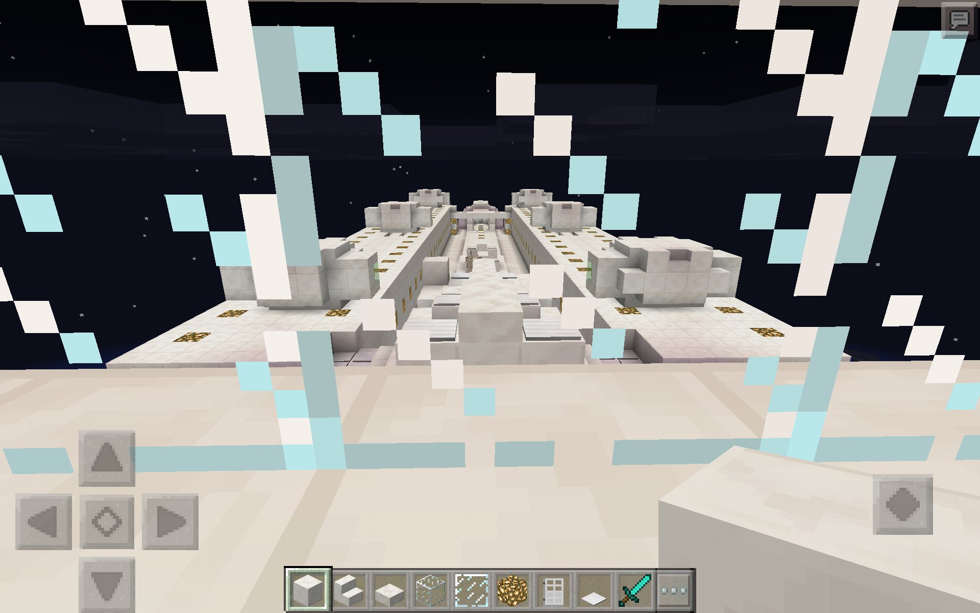 Persephone ﾊﾟｰｾﾌｫﾆｰ マイクラpe 空中戦艦というか空母的な まだまだ箱型から進歩してないな