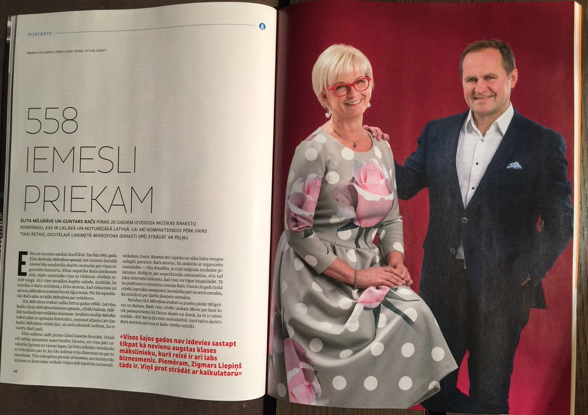 Kopā ar <a href="/elitami/">Elita Mīlgrāve</a> vienā laivā jau 25 gadus. 20 no tiem ar kompāniju <a href="/MicRec/">MicRec</a> . Šo, to par to, kā tas ir,  lasi jaunajā  <a href="/irnauda/">irnauda</a> #micrec20