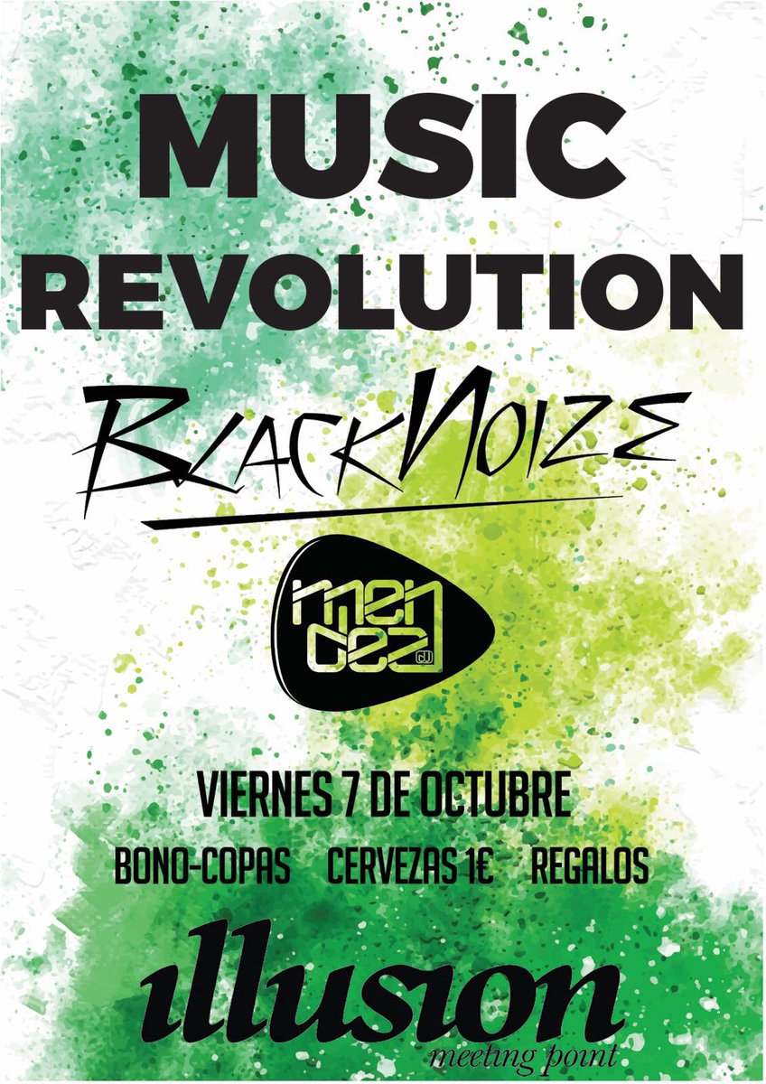 _BlackNoize's tweet photo. Este viernes os esperamos con la mejor música 🎵 + Bonocopas🍸, Cervezas a 1€ 🍻y Regalos 🎁 en @illusionZamora 🔥 https://t.co/C6WI0B2KgI