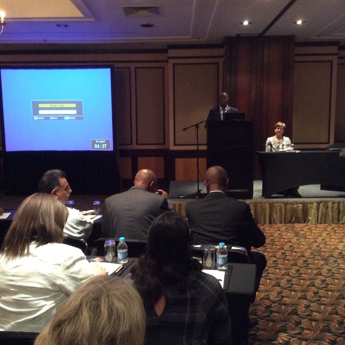 Dsttviljoen's tweet photo. #ICRI2016 Dr Phil Mjwara, opened European Molecular Biology Lab(EMBL) workshop. SA could work with the leading European research centre https://t.co/o64GsUw18l