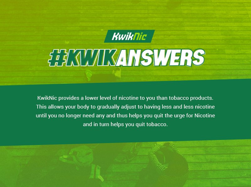 KwikNicIndia's tweet photo. The answer to “Will I get addicted to KwikNic since it contains nicotine?” is here. https://t.co/DLUFbya4br
