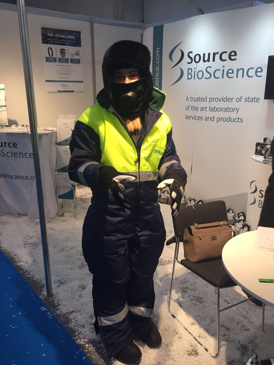Taking part in the -70 Challenge! Good luck Lauren! <a href="/SourceBio/">Source BioScience</a> @CPhIWW #Barcelona