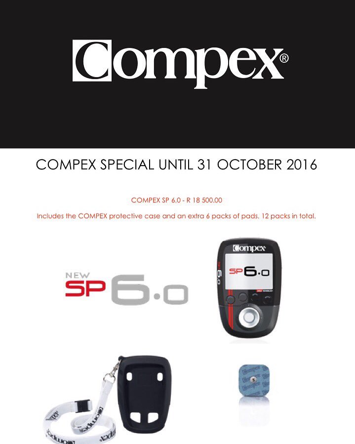 fitcorp_sa's tweet photo. #October special on the #Compex SP6.0. Email us on info@fitcorporationsa.co.za to order yours. https://t.co/ZqeEQ1kdCL
