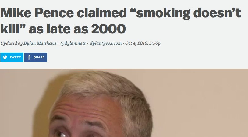 LOLGOP's tweet photo. Mike Pence learned to advocate for Donald Trump by defending cancer. https://t.co/FtYs545ozN