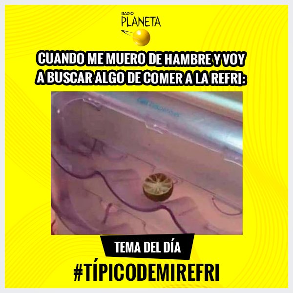 Planeta107FM's tweet photo. Tema del día: #TípicoDeMiRefri ¿pura verdura nomas?, ¿la parte de la congeladora parece 'la era del hielo'?, ¿cuál es la típica de tu refri? https://t.co/Q5KKXBlZCk