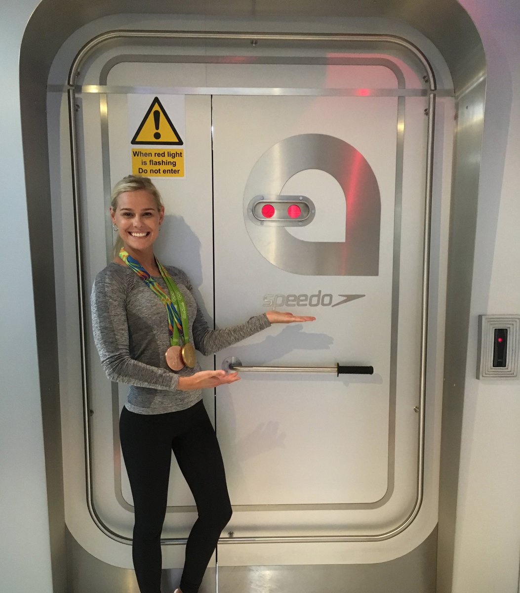 50m Freestyle gold medalist <a href="/Pernille_blume/">Pernille Blume</a> is with us at head office today checking out #Aqualab #Swimming #GoldMedal #BronzeMedal