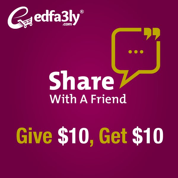 Edfa3lyKuwait's tweet photo. Make Your Friends Love you! Give them Free $10 on their order from #Edfa3ly and Get $10 back for you!
https://t.co/X5hGXugvhH https://t.co/4lmIcOWBpz