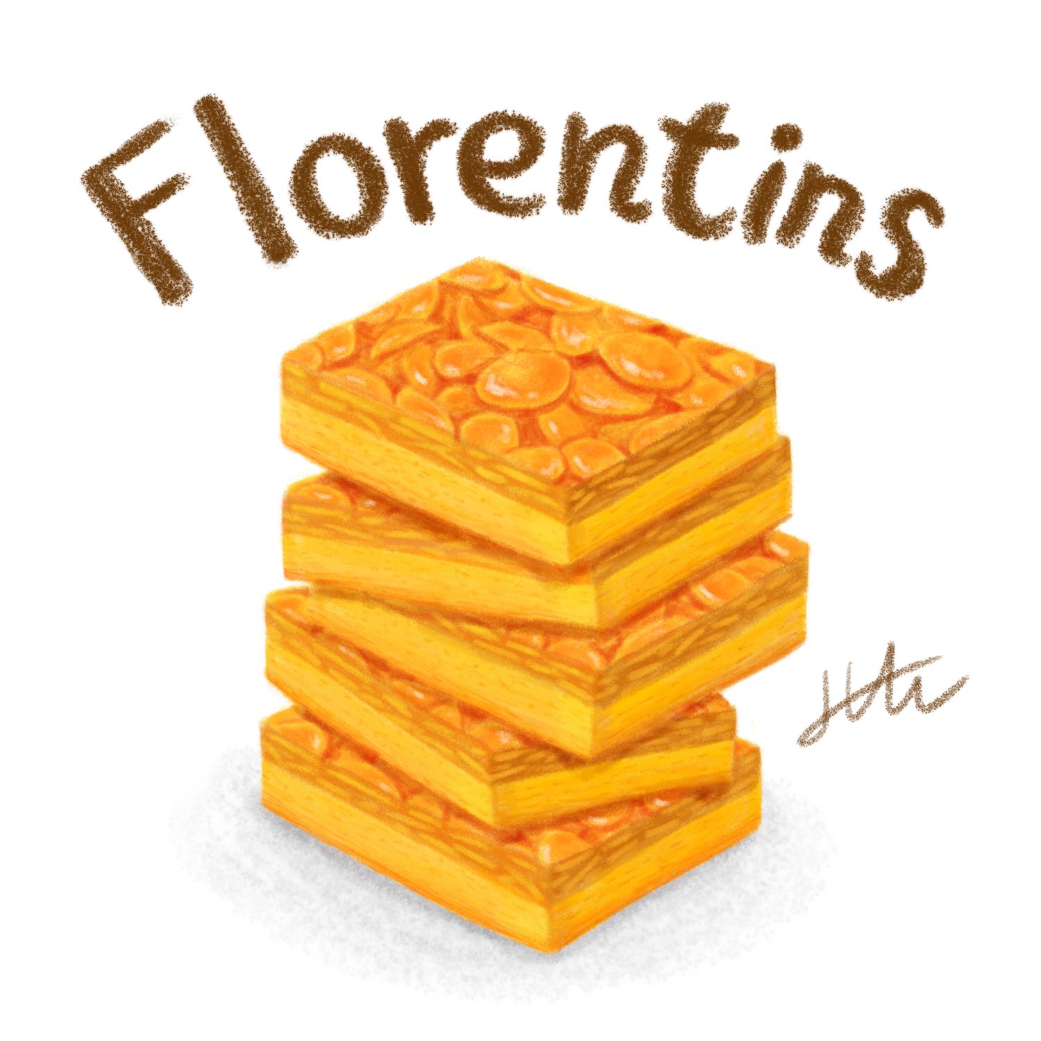 たかえみちこ フロランタン 大好きな焼菓子 フードイラスト 食べ物イラスト イラスト 食べ物 Illustration おいしい 焼菓子 お菓子 フロランタン Florentines スイーツ Sweet T Co Xabstiznfa Twitter