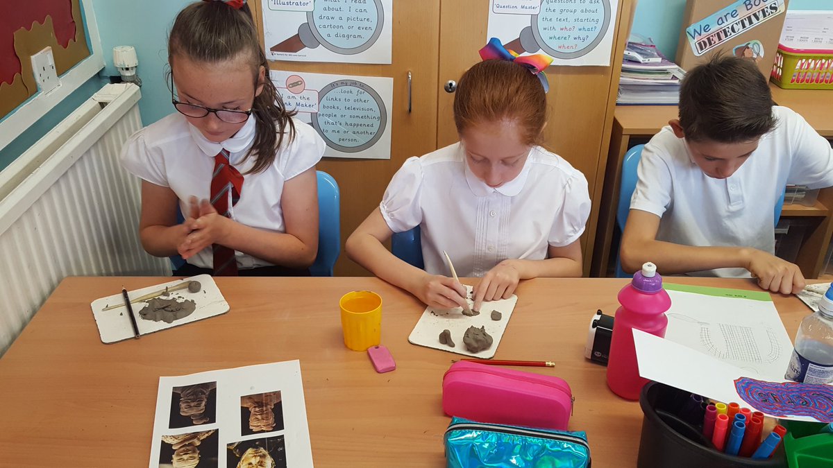 AnnickPS's tweet photo. P7 are making Terracotta Warriors from clay! #chinatopic #messyfun https://t.co/vJLdC9JRYo