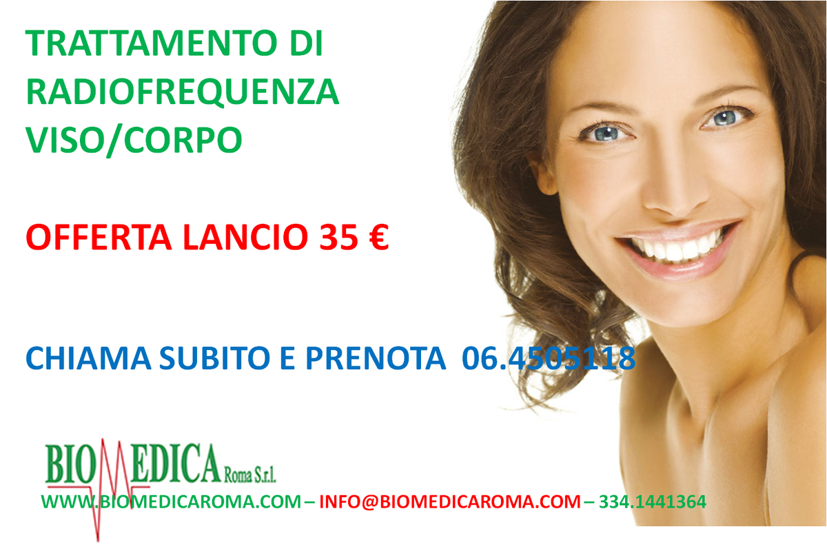 Biomedica_Roma's tweet photo. SCEGLI LA RADIOFREQUENZA BIOMEDICA #RADIOFREQUENZA #BELLEZZA #ESTETICA #OFFERTALANCIO #ROMA #PIETRALATA #VISO #TRATTAMENTI https://t.co/zn9XQj2tSd