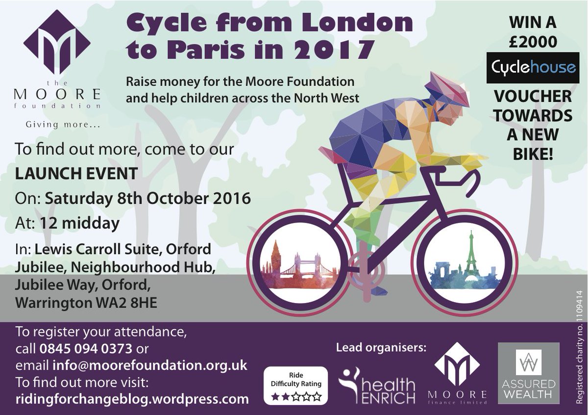 I'm going to be attending this event on Saturday....are you coming?

#cycling #charity #bikeride #Warrington