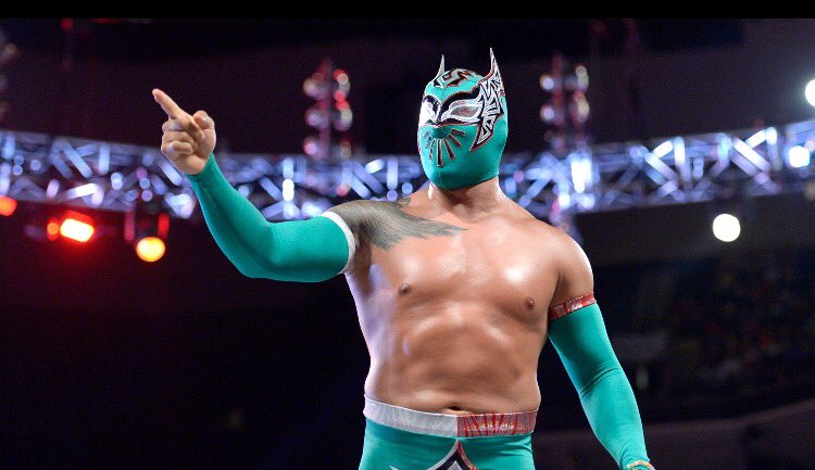LongSaxon's tweet photo. @WWEUniverse don't miss #SinCara bring the #LuchaMovement to the #WWESouthAmerica tour starting tonight in #WWESantiago! @WWE @wwe_mex https://t.co/44VPYNKtqk