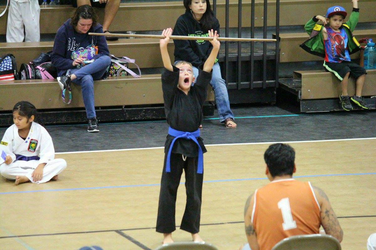 MidwayBudoDojo's tweet photo. So proud of Christian!  #gcmac #martialarts #tournament #crestview #Florida #weapons https://t.co/UvDaqhkkIQ