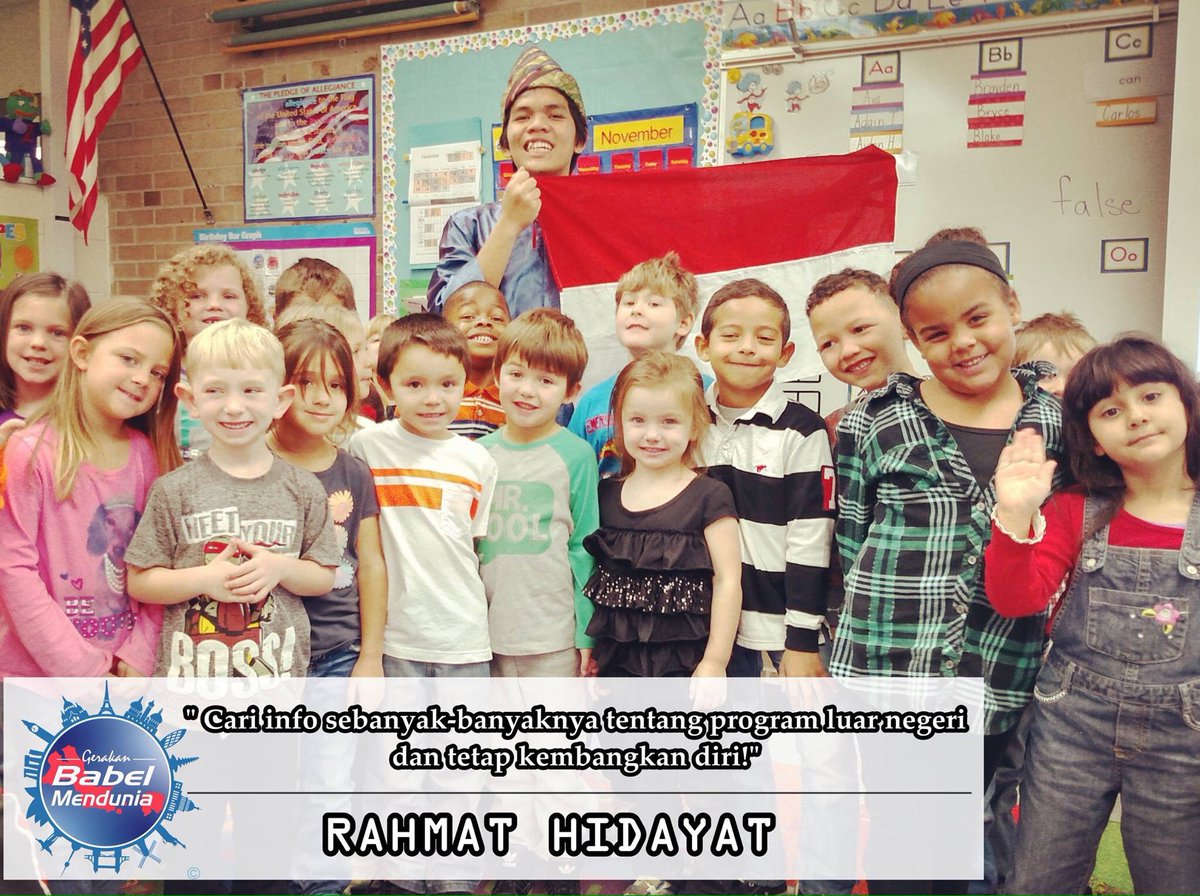 [FIGURE] Seorang pemuda asli Muntok(Bangka Barat) yg berkesempatan untuk tinggal di Amerika Serikat selama 10 bulan. babelmendunia.com